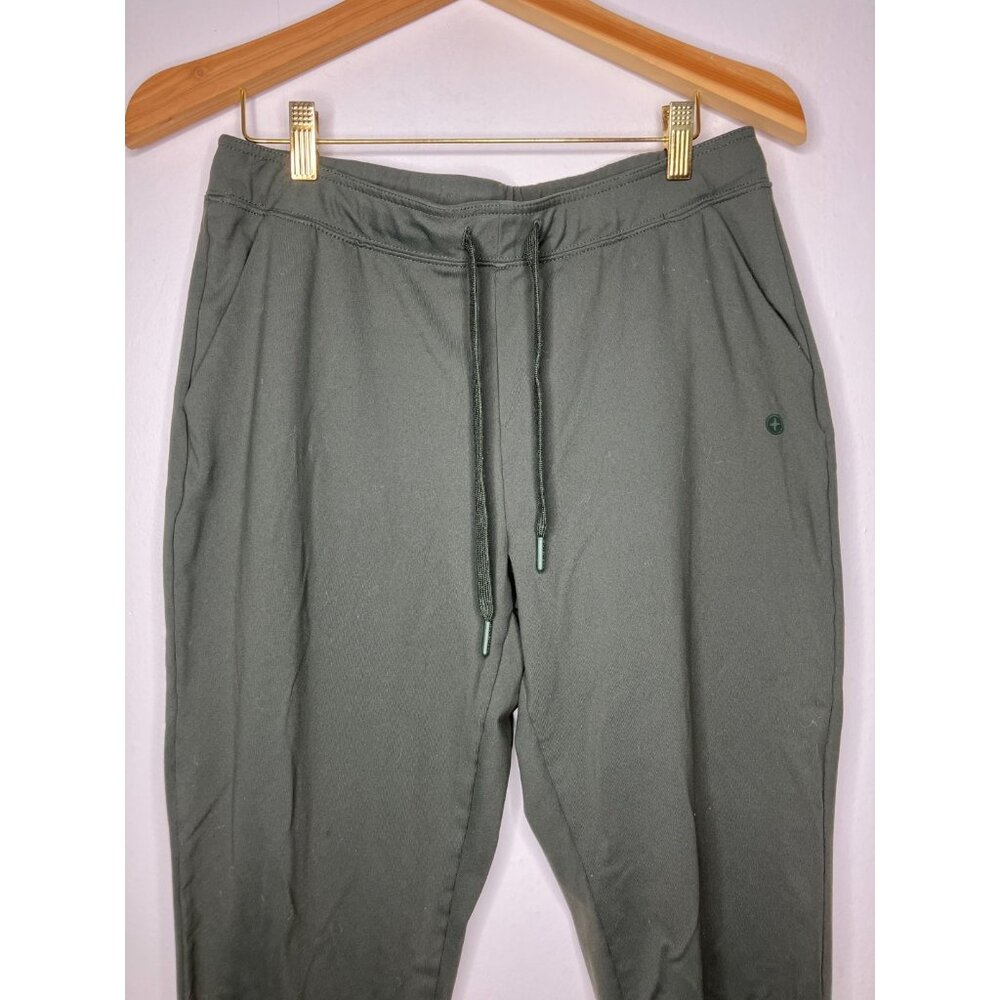 Gym + Coffee Atleisure Nylon Pants Women's Medium Green - Picture 2 of 8